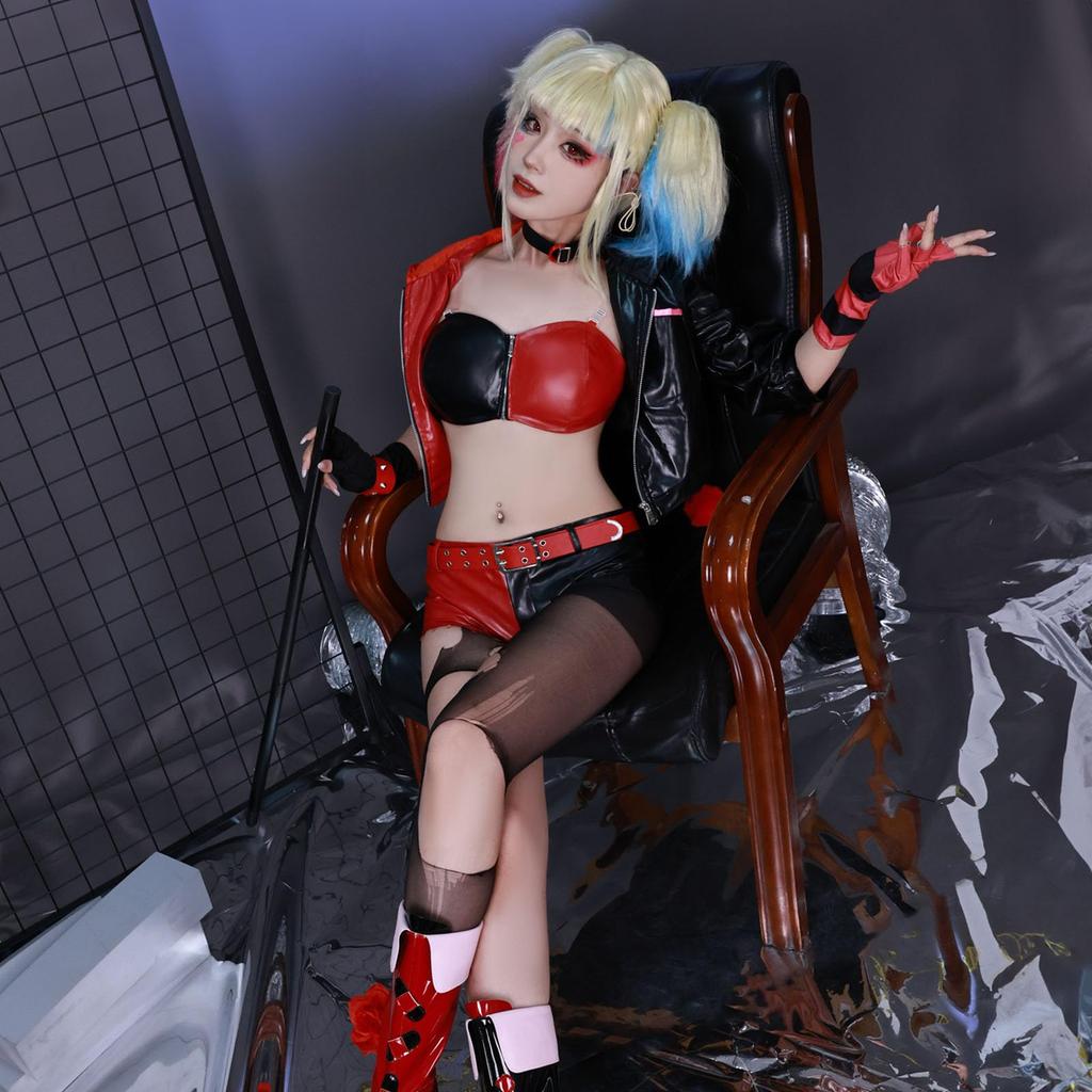 Isekai Suicide Squad Harley Quinn Косплей Хэллоуин с париком [milky time]