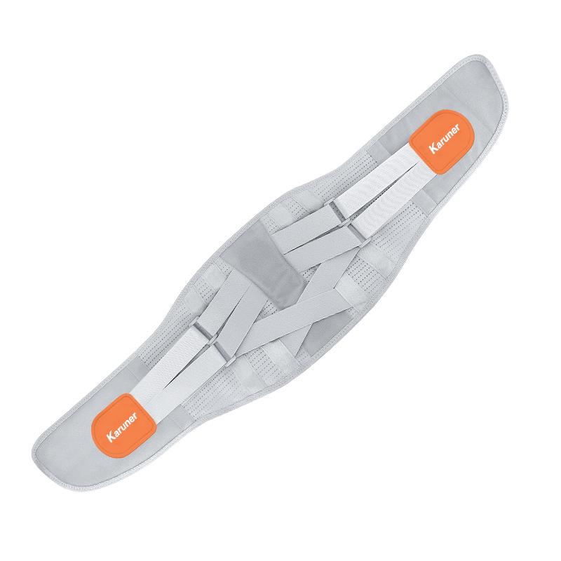 Breathable Lumbar Support Belt for Disc Protrusion with Abdominal and Steel Plate Support