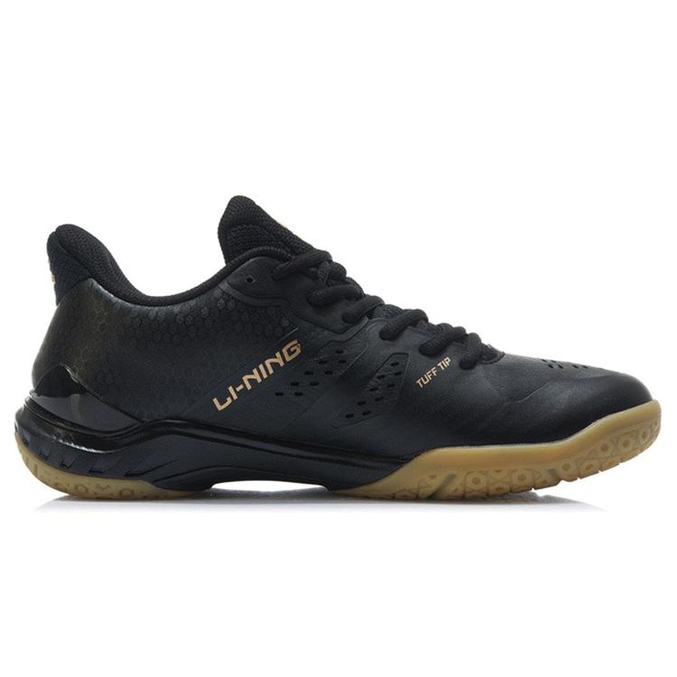 Li Ning Cloud Thunder Профессиональные Амортизирующие Скользкие Устойчивые к Истиранию Бадминтонные Кроссовки Мужские Черные AYAR033-3