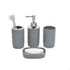 4 Pieces Bathroom Accessories Set Soap Dispenser Decorative Modern Toothbrush Holder Mouthwash Cup