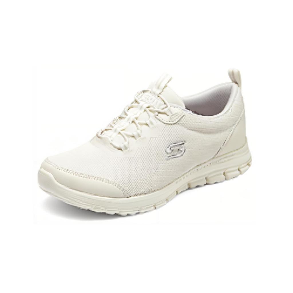 Skechers Удобные спортивные легкие дышащие низкие повседневные кроссовки для женщин Off-White 104510-OFWT