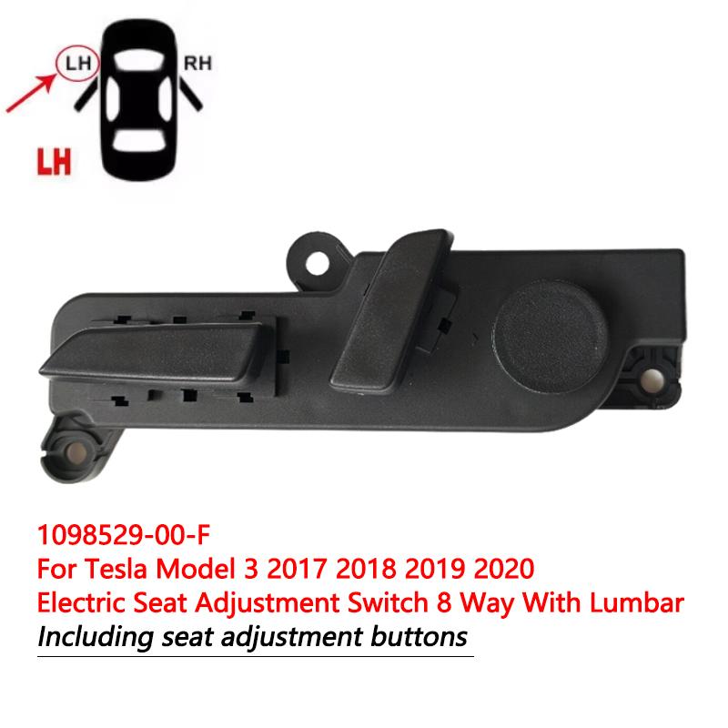 Electric Seat Adjustment Switch For Tesla Model 3/Y Front Side Seat Control Button 1098529-00-F 109853000F 1551854-01-A 1551855