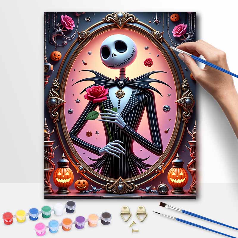 Disney Jack Skellington oil painting art kit handmade painting diy home decoration
