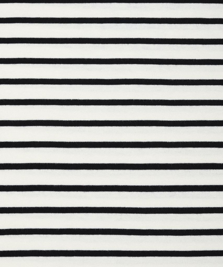 WACKY WILLY Kiki Wappen Striped Short Sleeve T-Shirt Black