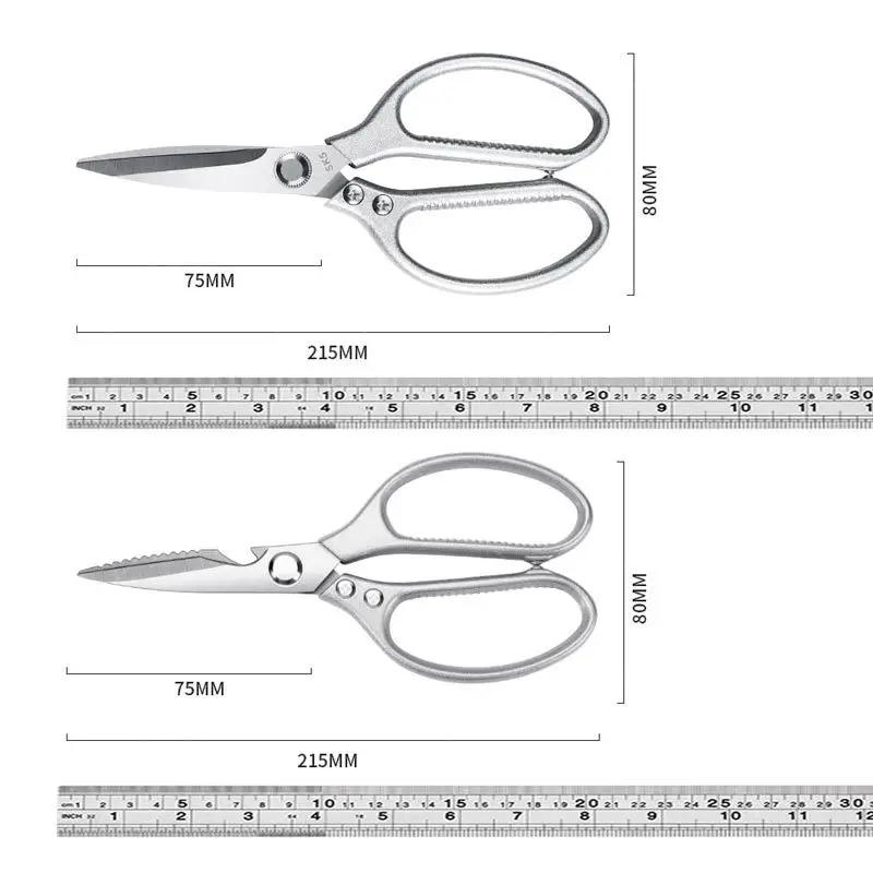 Кухонные ножницы из нержавеющей стали Ножницы для куриных костей Острые кухонные ножницы для птицы Мясницкий тесак для мяса Овощерезка Рыборезка Уткорезка