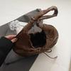 Retro   Leather Shoulder Bags for Women New Autumn Winter Simple Trend Bun Bag Korean Fashion Luxury Bags