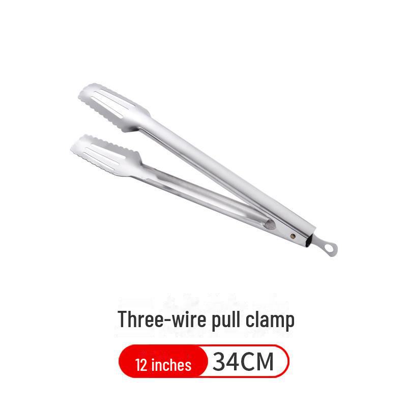 Автоматический выдвижной пищевой зажим из нержавеющей стали для хлеба, гриля, шведского стола и выпечки