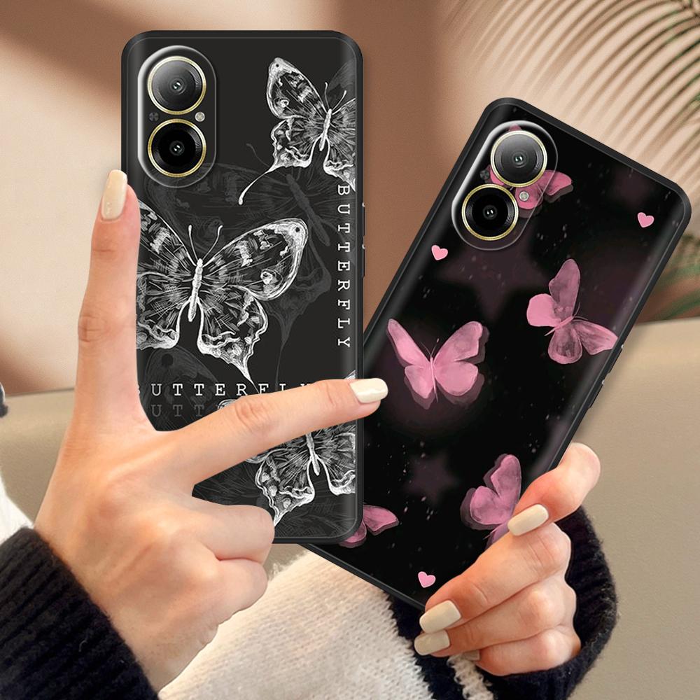 Для Realme C67 4G Чехол Накладка на телефон Крутой Милый Мягкий Гладкий Жидкий Силикон Бампер Для Oppo Realme C67 Полная Защита Задняя Крышка