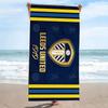 Пляжное полотенце с принтом LUFC, Большое мягкое быстросохнущее полотенце для пляжа, кемпинга, плавания