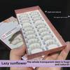 10 Pairs Lazy Sunflower Natural Lightweight False Eyelashes with Transparent Stem