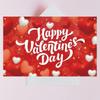 115cmx180cm Red Love Heart Background Romantic Happy Valentine's Day Banner  Photo Booth