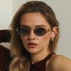 Модные панк солнцезащитные очки с двойной перекладиной для женщин и мужчин, ретро, дизайнерские, с маленькой оправой, женские трендовые солнцезащитные очки, UV400