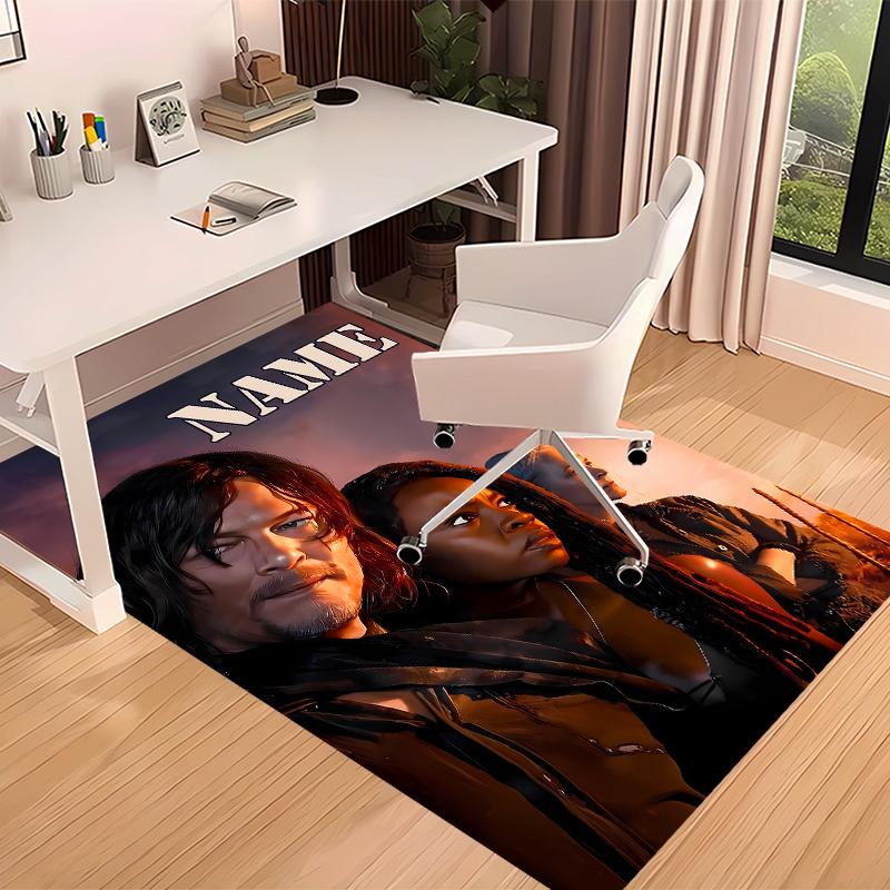 Custom personalization The Walking Dead Print Area Rug - Soft, Washable Non-Slip Indoor Mat,Living Room,Home&Office Decorative Rug