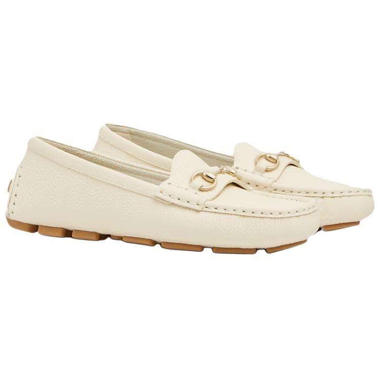 GUCCI Leather Loafers Women's White 815464 AAC4Q 9540
