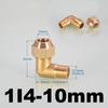 Brass Male Thread Flare Connector 1/4" 3/8" 1/2" BSP 90° Elbow 6mm 8mm 10mm Refrigeration Aircon Fitting