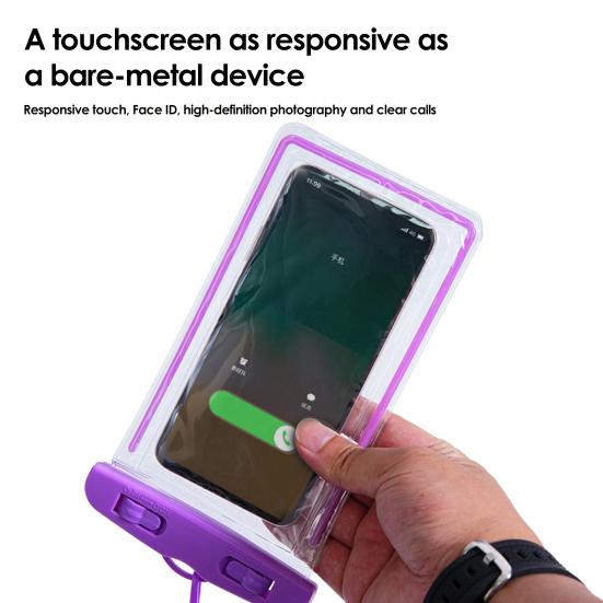 Водонепроницаемый чехол для телефона со съемным ремешком Прозрачный плавающий чехол-защита для мобильного телефона Пляж Каяк Круиз Путешествие Необходимые вещи