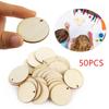 NEW Handmade Round Shape Laser Cut Slice Wood DIY Craft Hanging Pendant Wooden Ornament Wood Piece