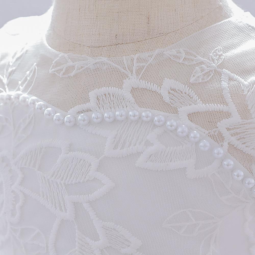 Вечернее платье для новорожденных девочек 0, 1, 2 лет, элегантное элегантное платье принцессы с открытой спиной и свадьбой, днём рождения, пышное платье для девочек