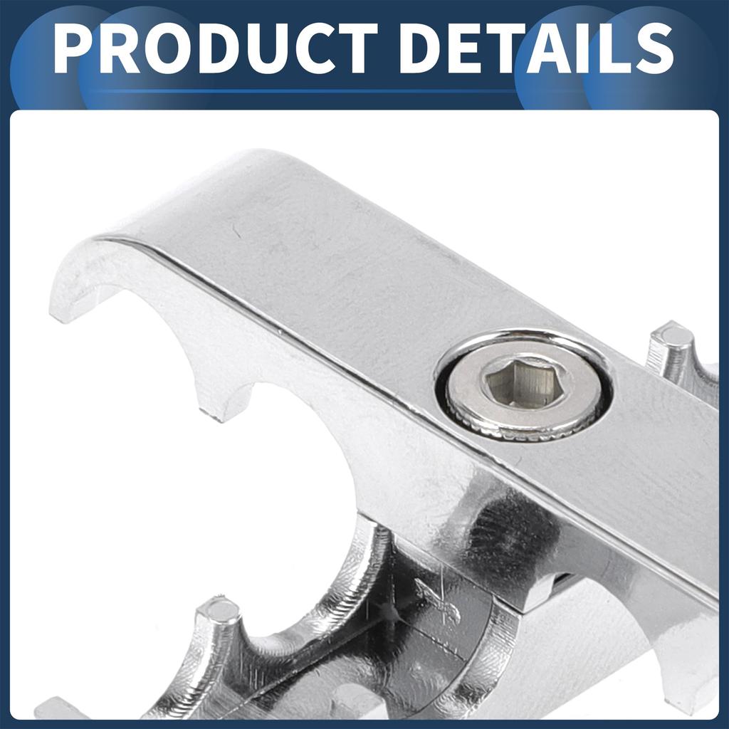 INFINAUTO Engine Spark Plug Separator Internal 7mm 8mm Ignition Wire Separator Holder for Chevrolet Ford Plastic Silver Tone 12pcs