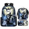 Pixel Halloween Student School Bag Cartoon School Bag Children's Backpack Anime Backpack Satchel