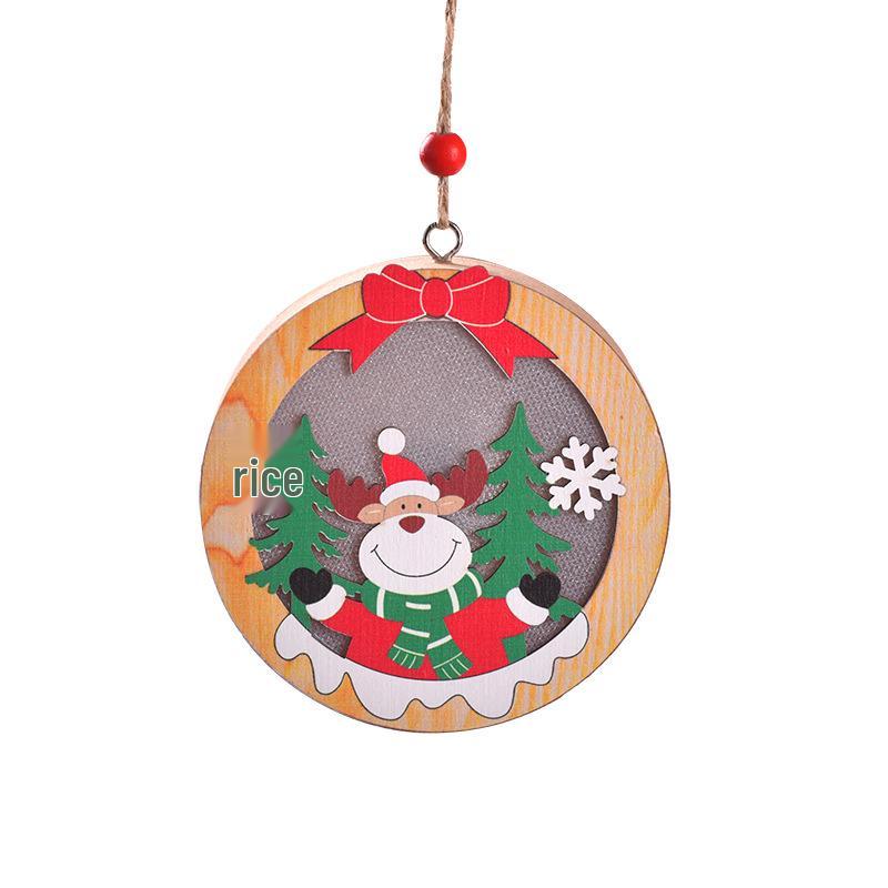 Christmas LED Light-Up Ornaments: Santa, Snowman & Reindeer Figurines