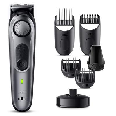Электрический триммер для бороды Braun Beard Trimmer Series 7 Shaver BT7420 для мужчин Оснащен лучшими лезвиями PRO, 40 настройками длины, профессиональная укладка