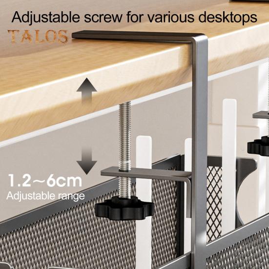 Стойка для хранения Большая вместимость Прочная несущая способность Простая установка Крепление с зажимом Управление проводами Органайзер для шнура под столом