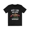 230 Gsm 100% Cotton Just A Girl Who Loves Moose Shirt Moose Lover Shirt Moose Gift Animal Lover Adult Toddler Infant Kids Gift T Shirt