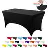Spandex Tablecloth for Event Wedding Parties Tight Fitted Washable and Wrinkle Resistant Stretch Rectangular Patio Table Cover