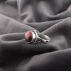 Black Rhodonite Gemstone Jewelry, 925 Solid Sterling Silver Ring Handmade Gorgeous Silver Chain Ring For Wedding Gift