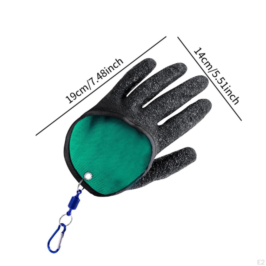 Перчатки для рыбалки нескользящие, устойчивые к проколам, с крючком для работы на открытом воздухе