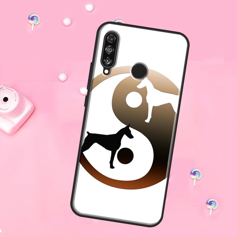 Cartoon Doberman Dog For Huawei Nova Y90 Y70 Y60 Y91 Y61 Y73 Y72 12s 12i 11i 8i 9 10 SE P40 Lite P60 P30 Pro Case