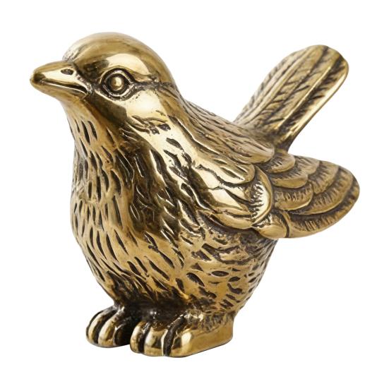 1/9 шт. Винтажная петля с головой птицы, декоративный топпер, мини-фигурка воробья из металла, статуэтка, винтажная голова-петля животного, домашнее украшение