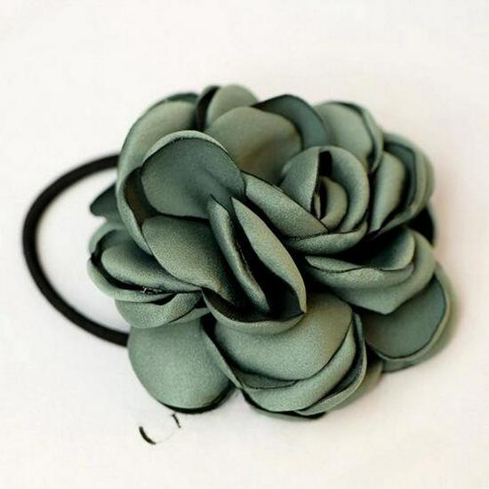 Корейская мода тканевый цветочный аксессуар для волос: Повязка для волос «Камелия Роза»