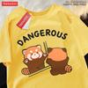 Sisters Tops Raccoon Looking In The Mirror T Shirt Casual Breathable Street Hip Hop Tops Cotton Cool Oversized Brother T-Shirt