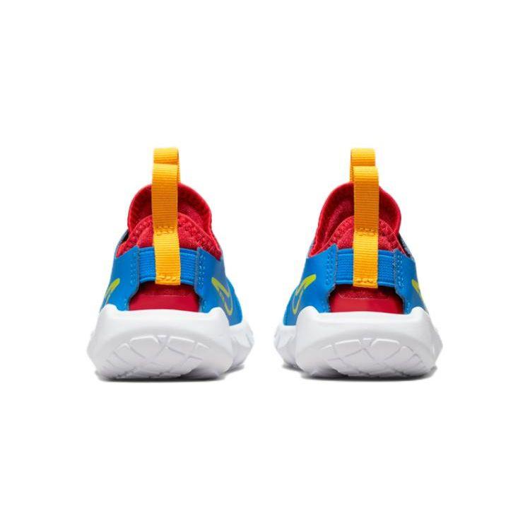Nike Flex Runner 2 TD Photo Blue Atomic Green Детские кроссовки University-Red University-Gold DJ6039-402