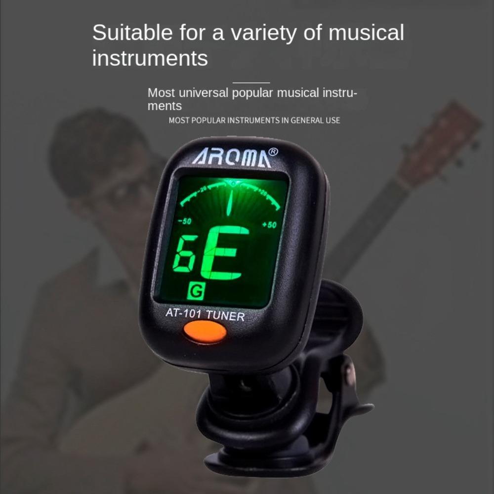 LCD Display Electric Digital Tuner Rotatable Digital Guitar Tuner Acoustic Guitar Tuner Guitar