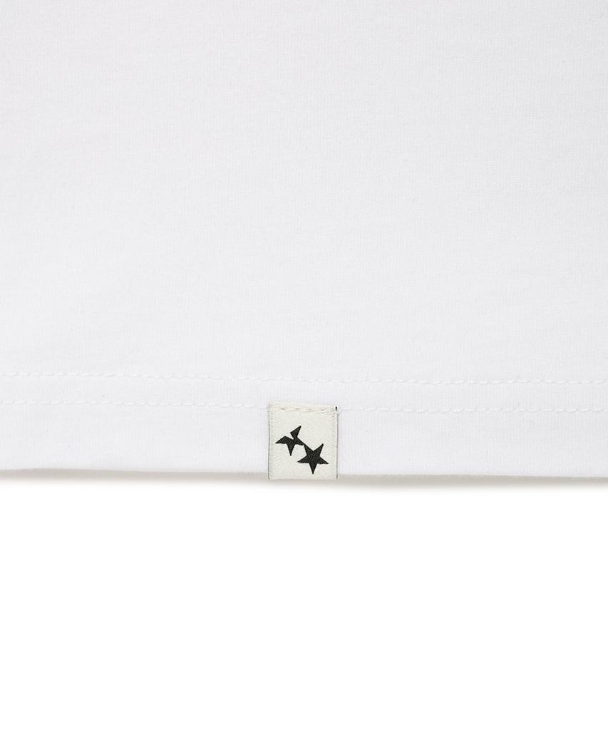 CAVISH Twin Star Check Applique Ls Tee White(Cv2Gsut555A)