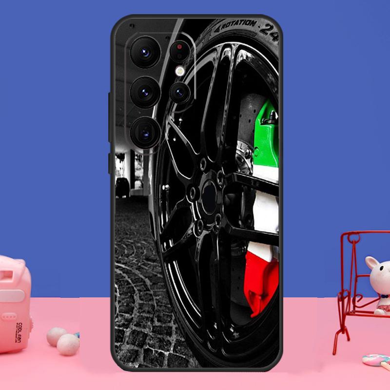 Чехол-колесо для гоночного автомобиля для Samsung Galaxy S24 S23 S22 Ultra S20 S21 FE Note 20 S8 S9 S10 Note 10 Plus