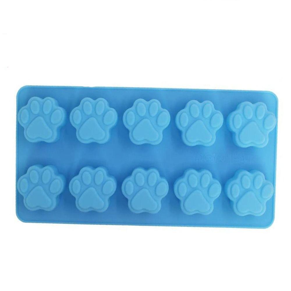 High Temperature Resistance Dog Paw Baking Moulds Easy Demoulding Candy Mold Bone Ice Trays  Jelly