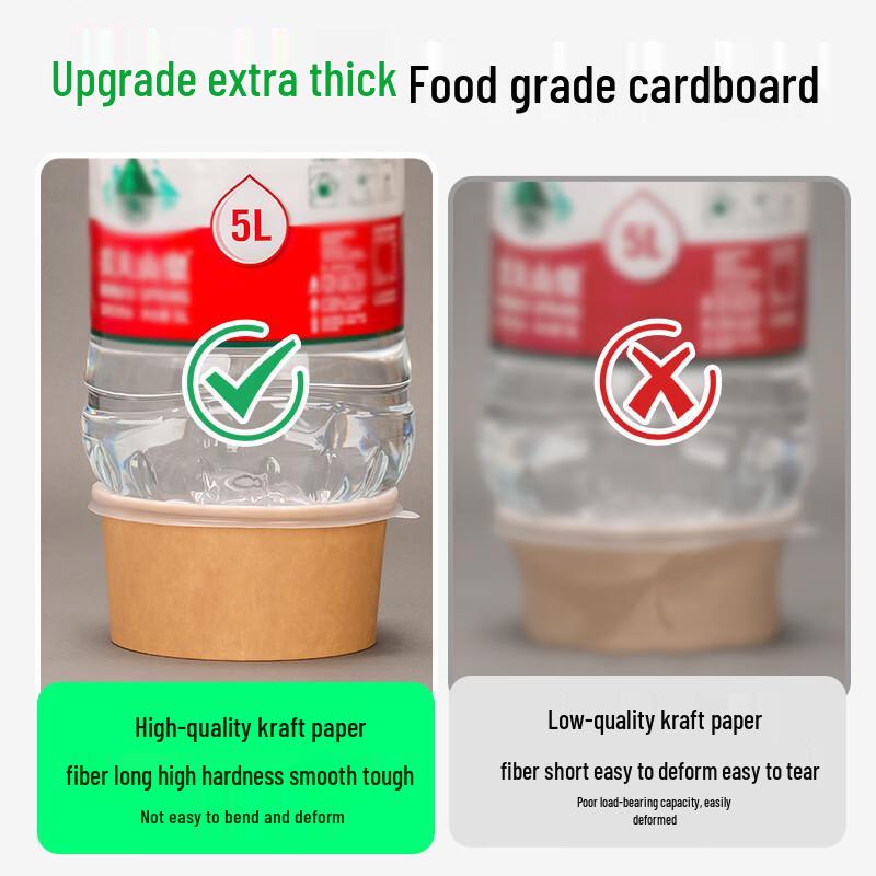 Disposable Kraft Paper Food Bowls