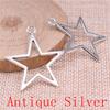 Hollow Pentagram Charms Pendant For Bracelet Necklace Jewelry Making Craft Findings