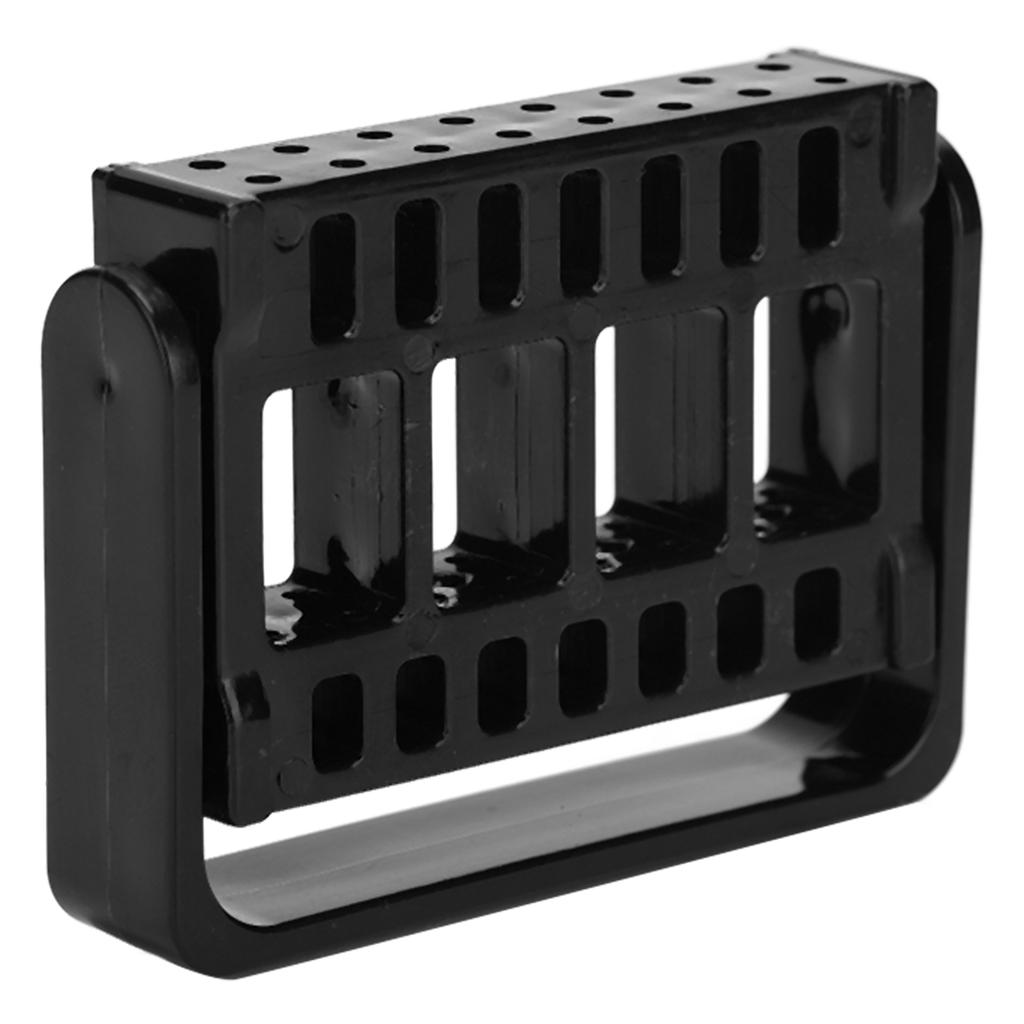 Nail Art Drill Bit Holder Exhibition Stand 16 Holes Nail Art Tools Display Organizer Rack Nail Salon AccessoryBlack