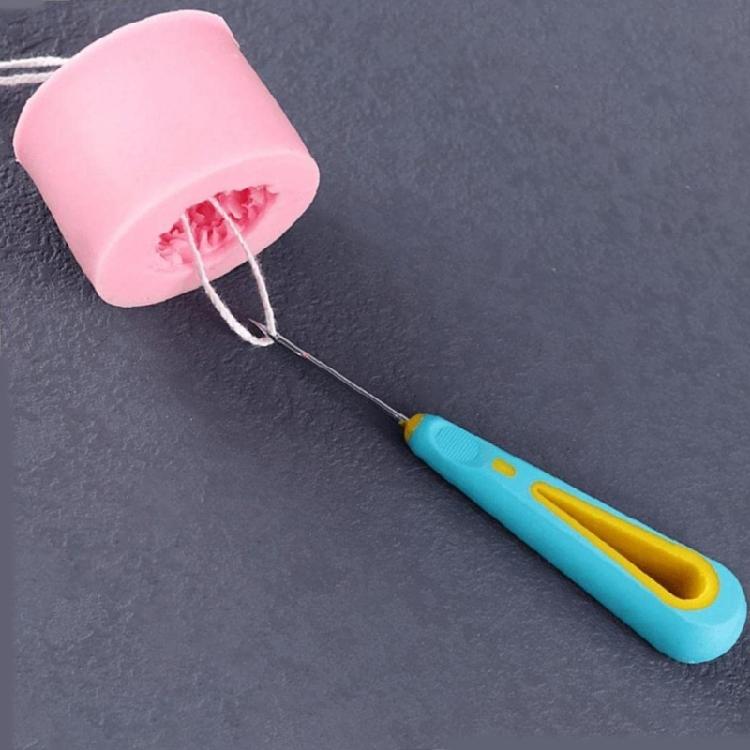 Leathers Craft Awl Tool Hole Maker with Non-slip Rubber Handle