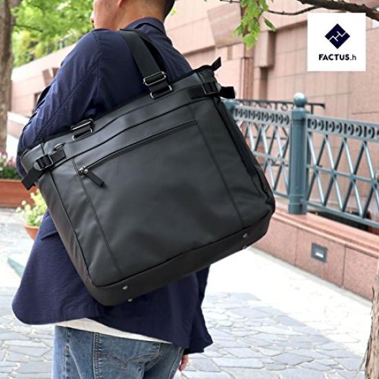 Сумка-тоут FACTUS Homme 1680D 2way Легкая водоотталкивающая черная FACTUS.h Мужская № FA-305