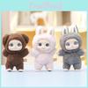 Cute Bunny Plush Keychain With Soft Silicone Material For Backpack Decor And Gift