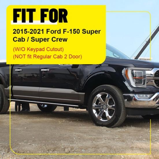 4PCS Pillar Post Trims Door Window Black For 2015- F-150 Ford Cab/Crew Super