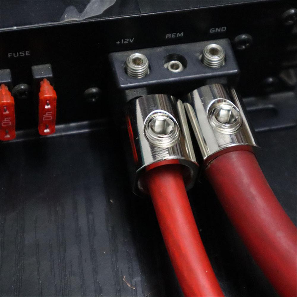 2 шт. Автомобильный аудиоусилитель Питание и Земля 1/0 GA на 4 GA Входной редуктор