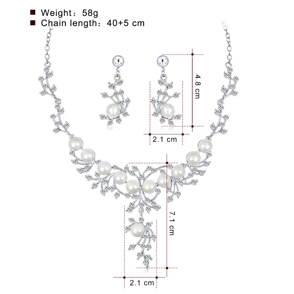 Женское ожерелье, серьги, ювелирные наборы бижутерии B0910064