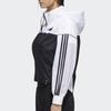 adidas Ветровка с цветными блоками, женская верхняя одежда, черный, белый цвет GF0132